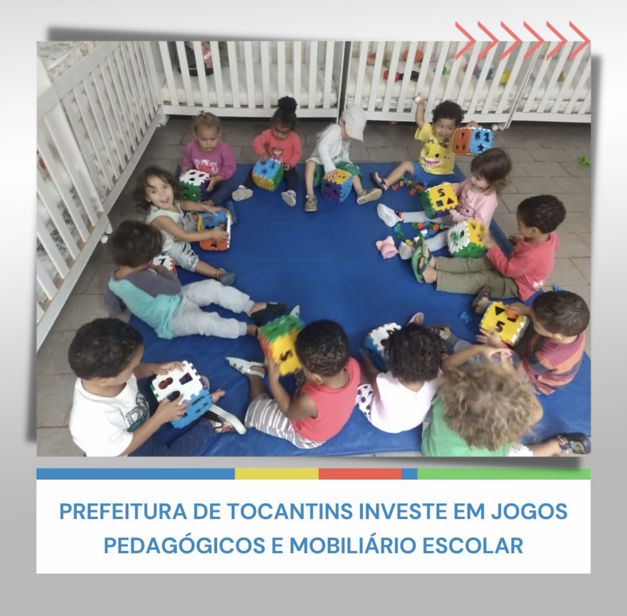 Prefeitura investe em jogos pedagógicos e mobiliário escolar.