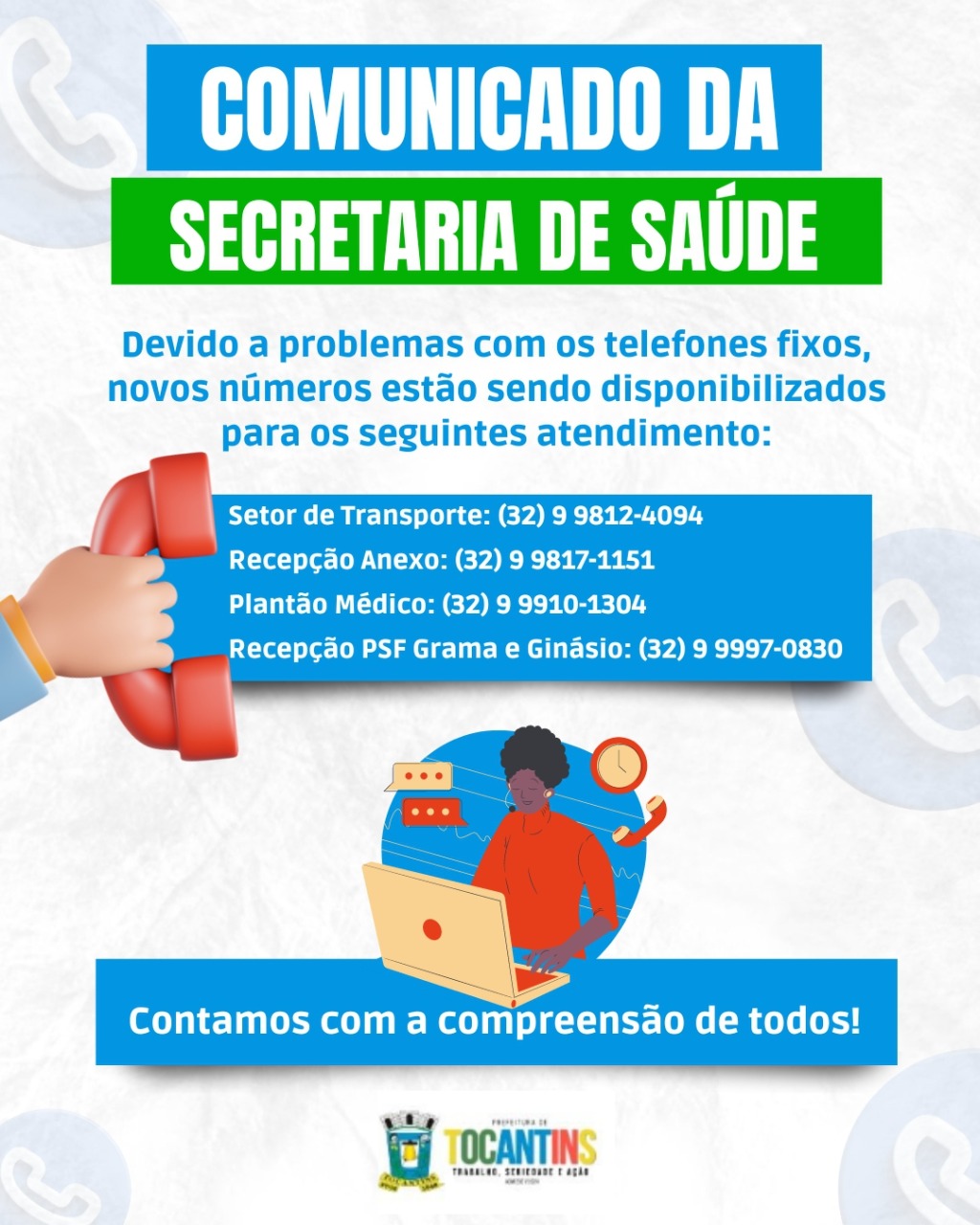 COMUNICADO DA SECRETARIA DE SAÚDE
