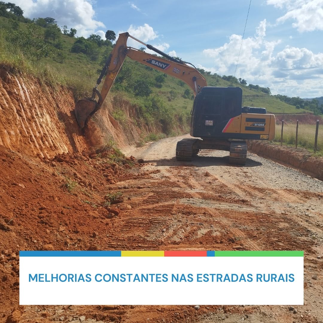 Melhorias constantes nas estradas rurais 
