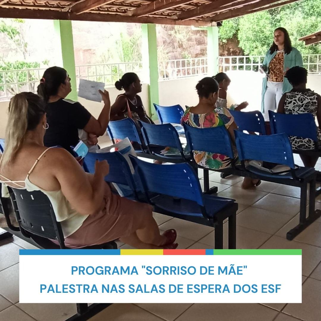 Programa Sorriso de Mãe palestra nas salas de espero do ESF