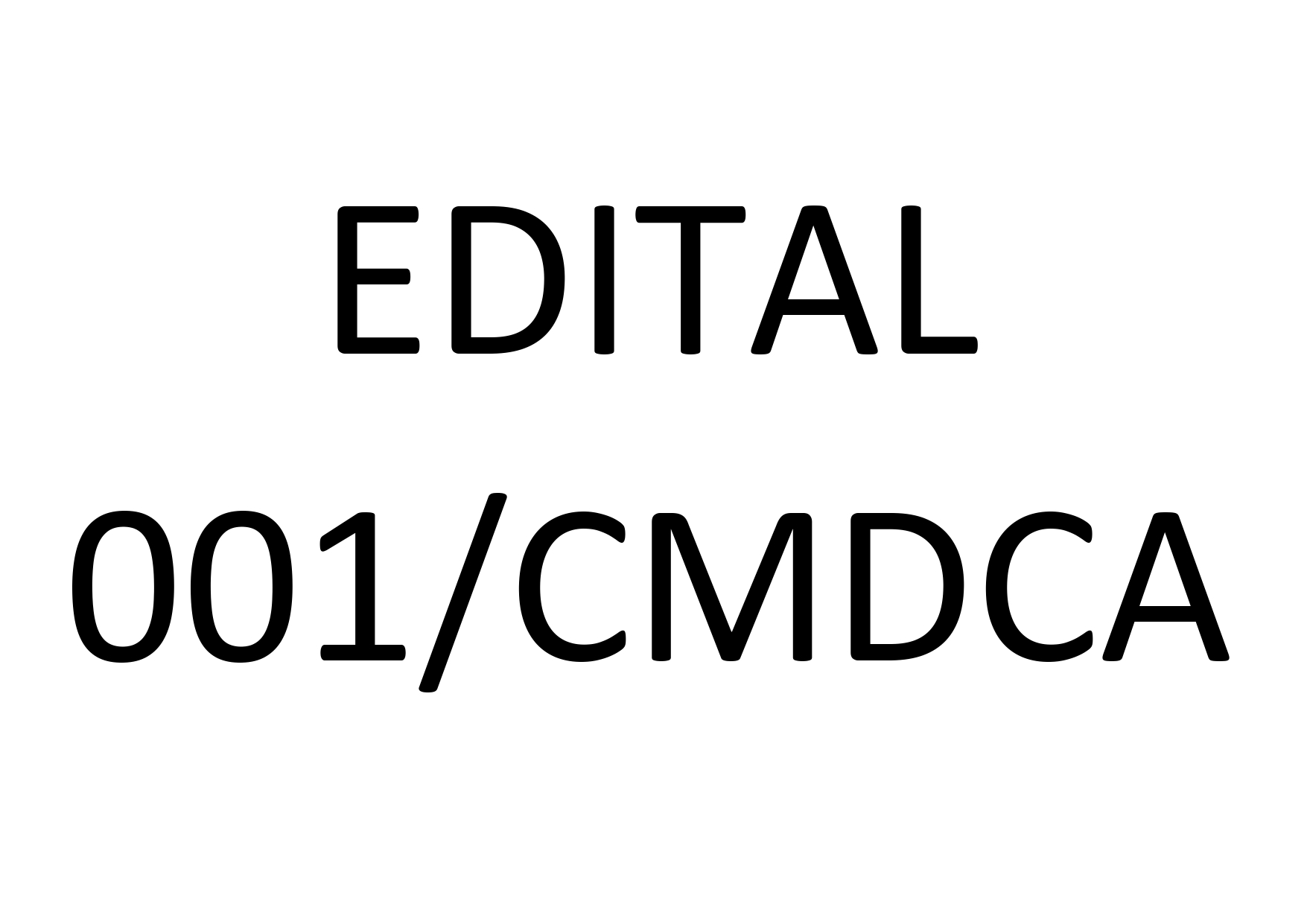EDITAL 01/CMDCA
