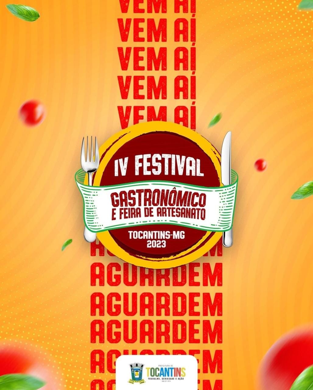EDITAL DE CHAMAMENTO PÚBLICO Nº004/2023 DO IV FESTIVAL GASTRONÔMICO E FEIRA DE ARTESANATO DE TOCANTINS/MG