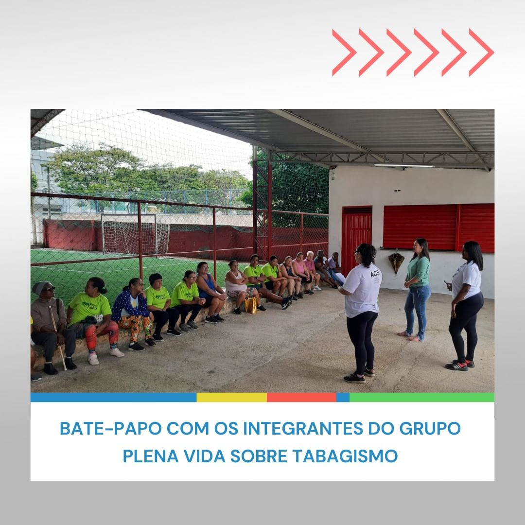 Bate-papo com os integrantes do grupo plena vida sobre tabagismo