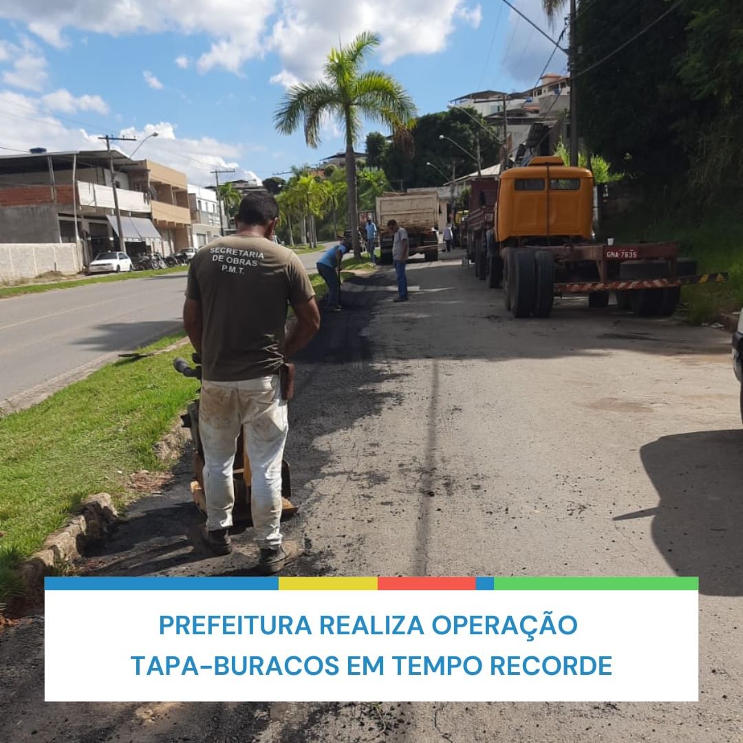 Prefeitura realiza operação tapa-buracos em tempo recorde