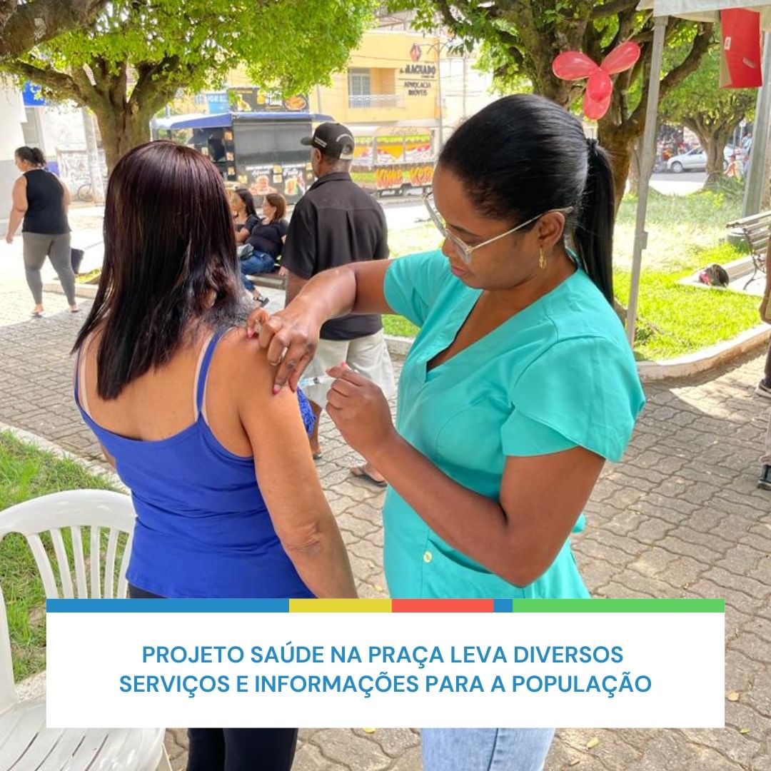 Projeto Saúde na praça leva diversos serviços e informações para a população 