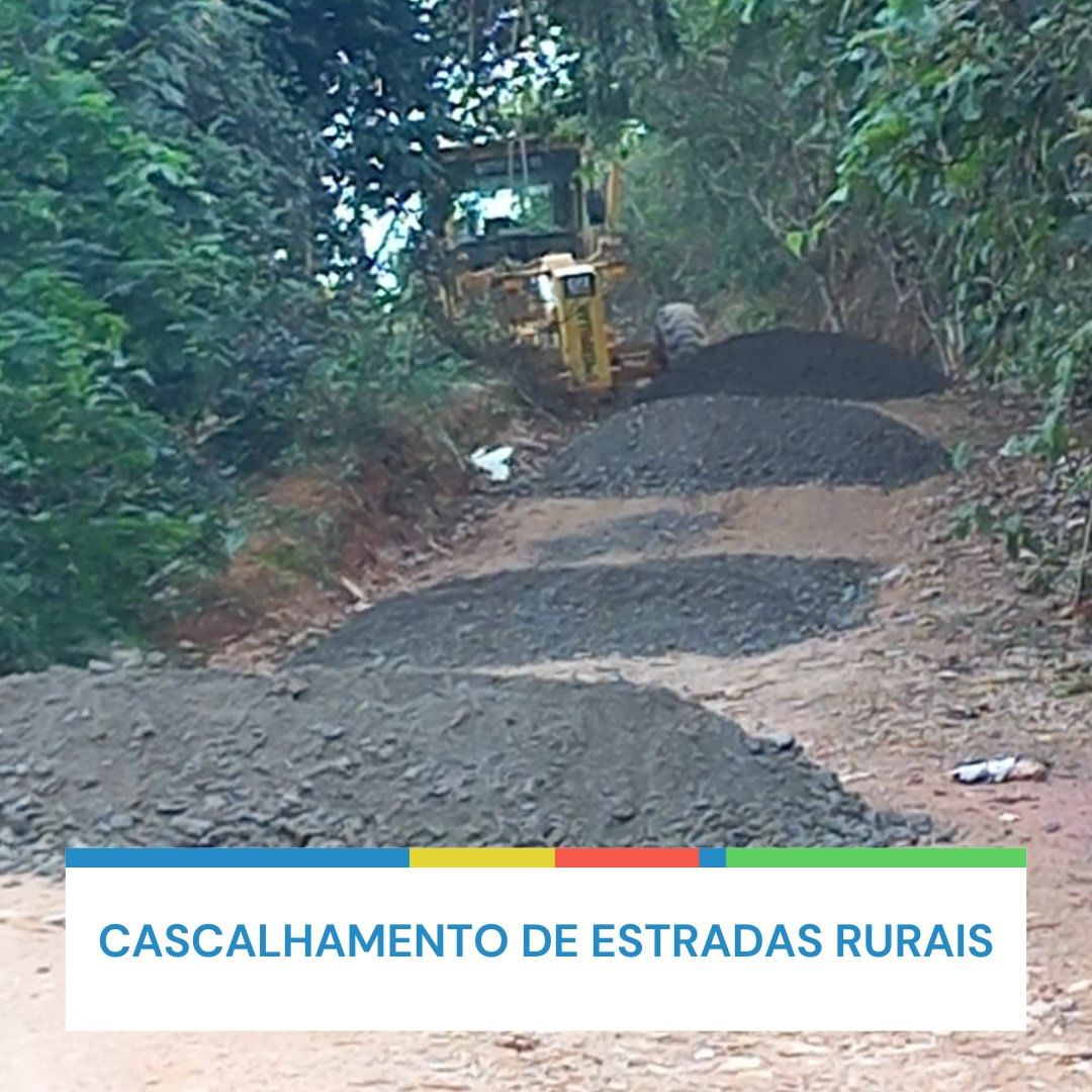 Cascalhamento de estradas rurais 