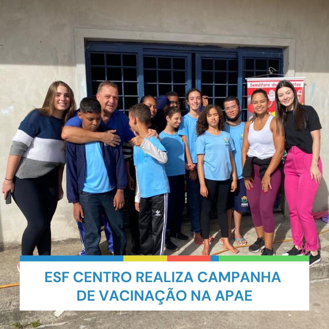 ESF Centro realiza campanha de vacinação na APAE 