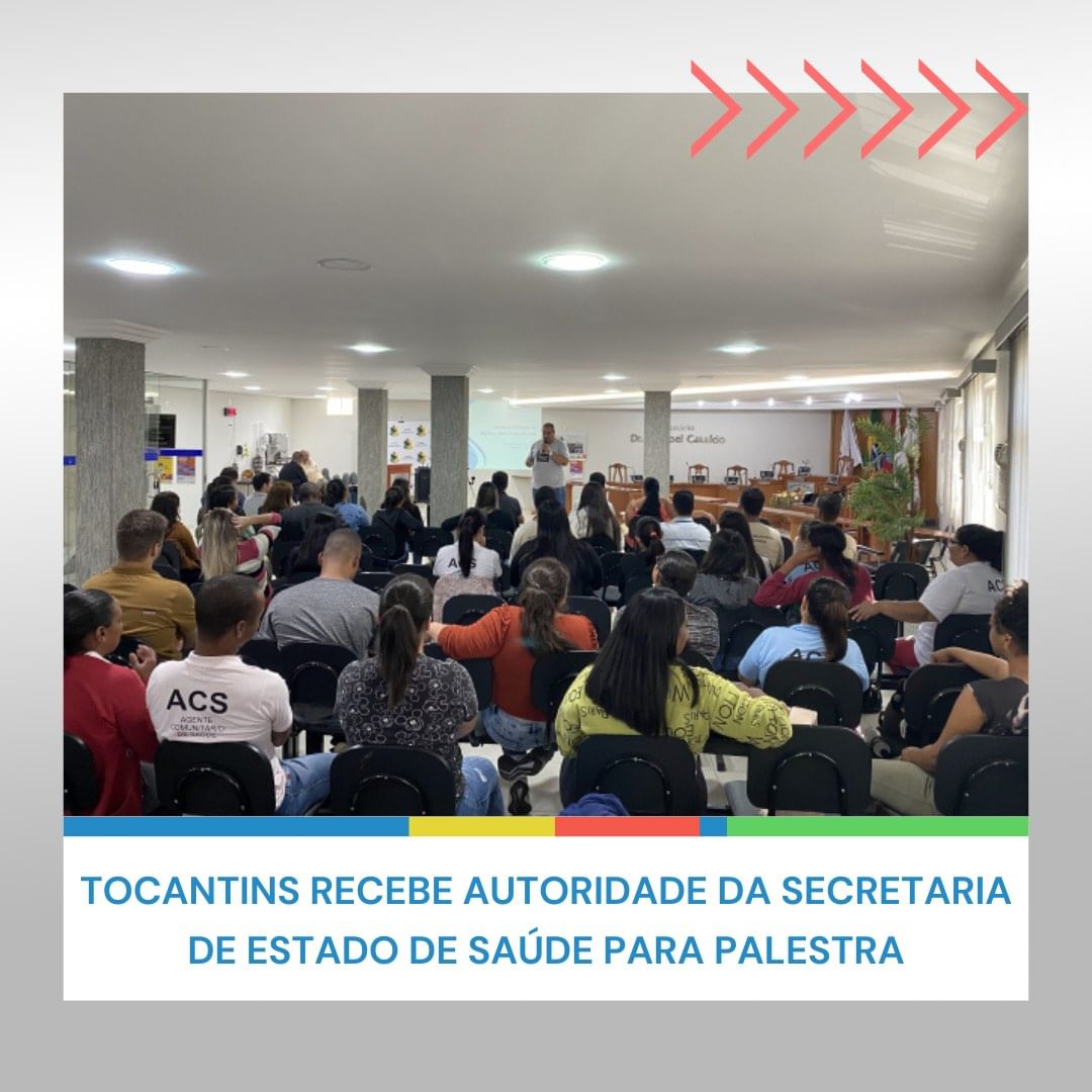 Tocantins recebe autoridade da Secretaria de Estado de Saúde para palestra