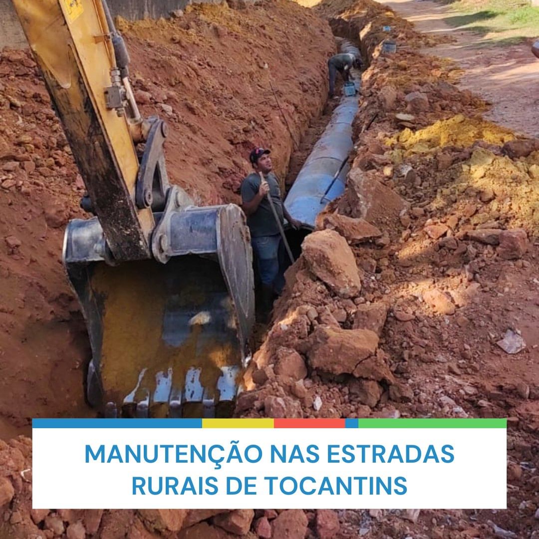 Manutenção nas estradas rurais de Tocantins