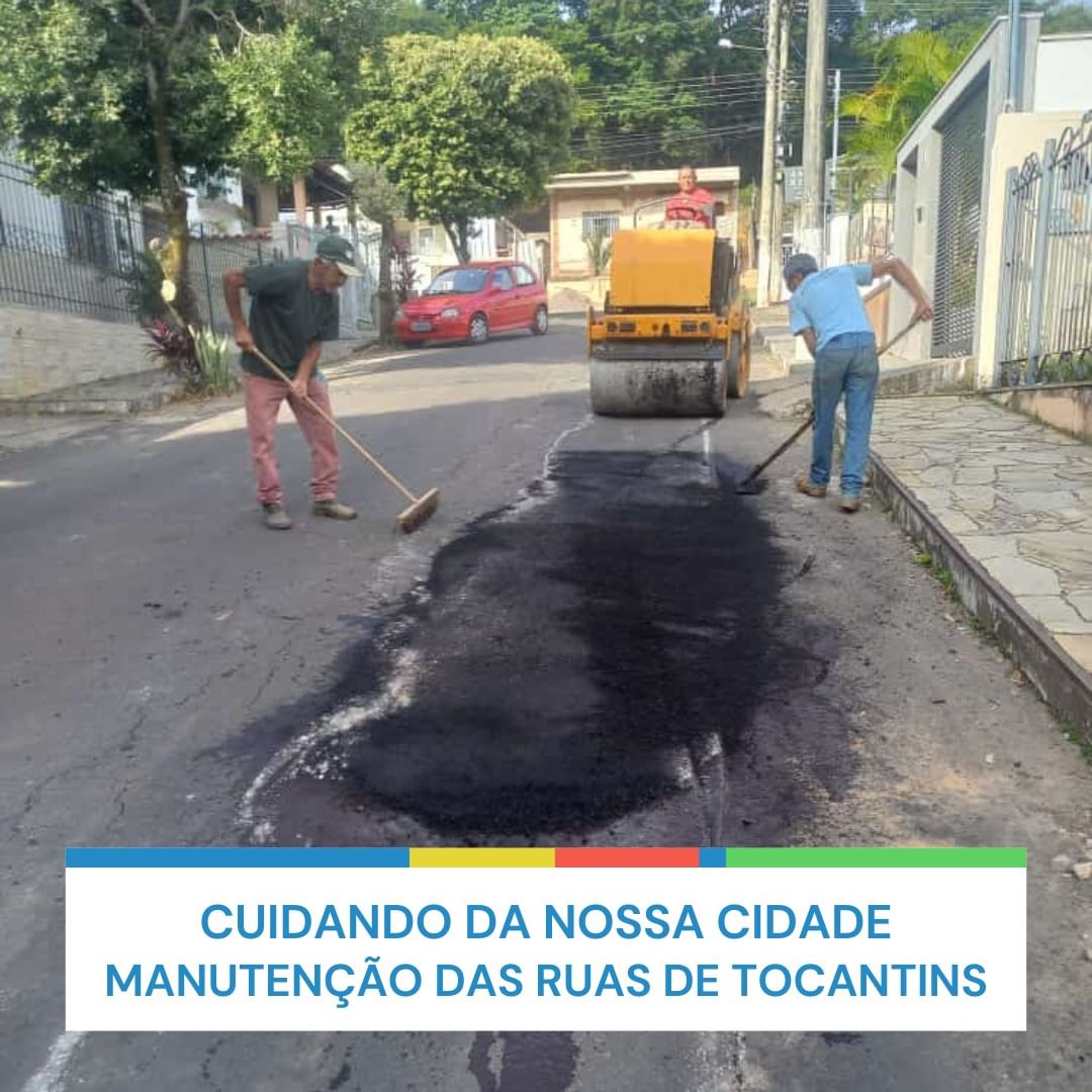 Prefeitura realiza manutenção das ruas de Tocantins