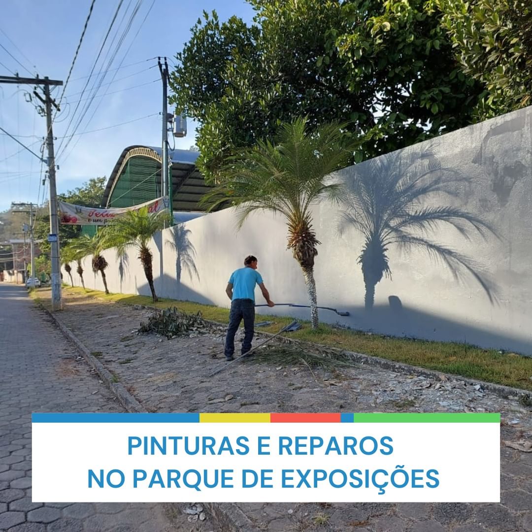 Pinturas e reparos no Parque de Exposições