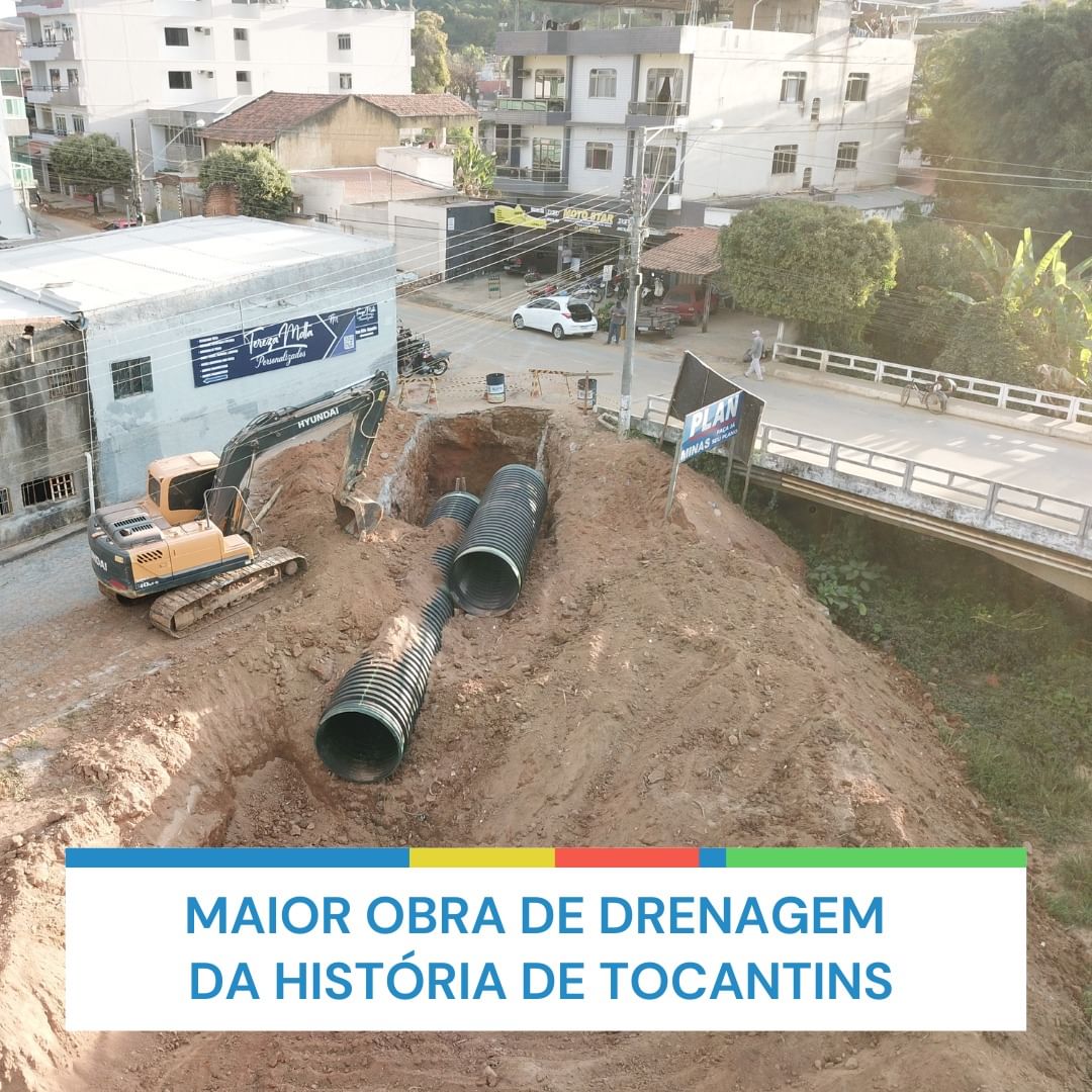 Maior obra de drenagem da história de Tocantins