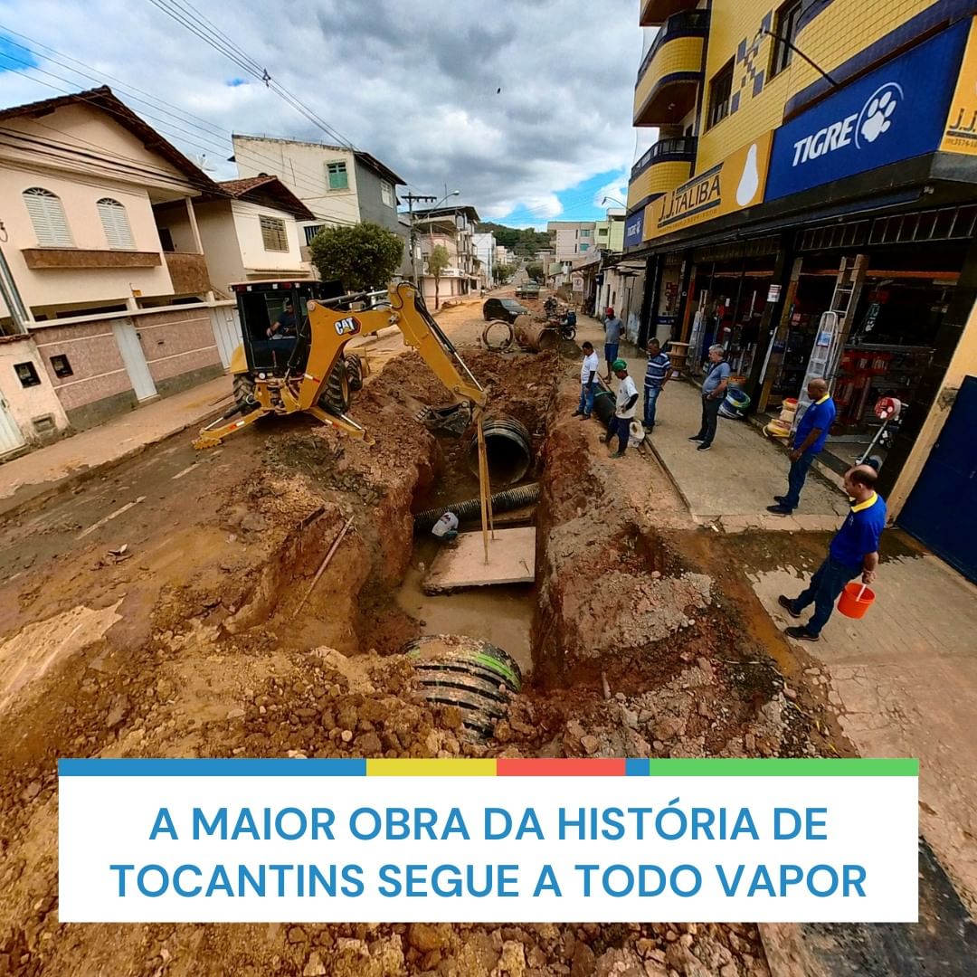 A maior obra da história de Tocantins segue a todo vapor