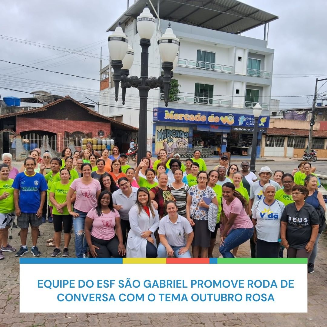 Equipe do ESF São Gabriel promove roda de conversa com o tema Outubro Rosa