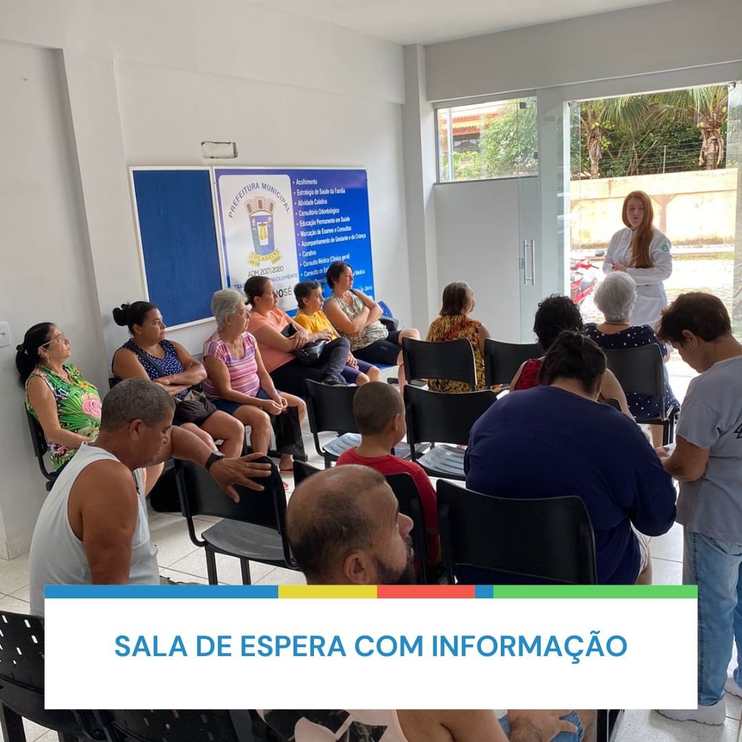 Sala de espera com informação