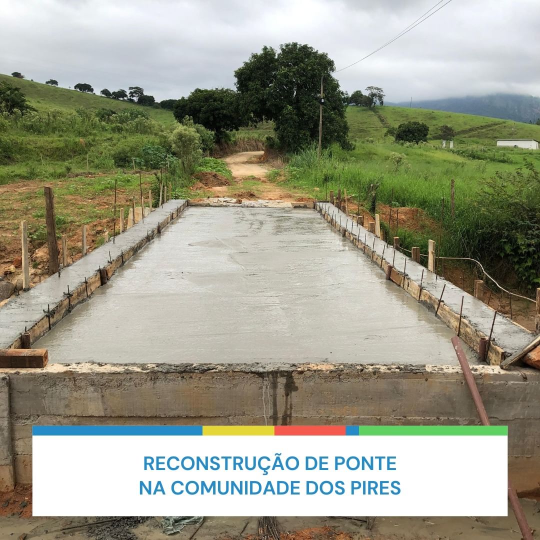 Reconstrução de ponte na Comunidade dos Pires 