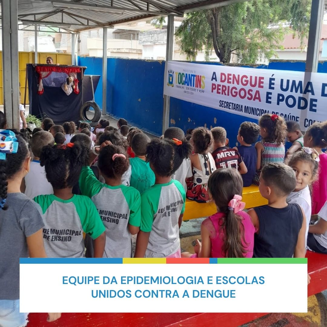 Equipe de epidemiologia e escolas unidos contra a dengue