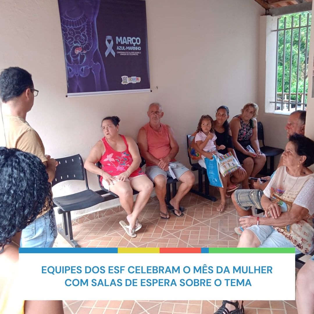 Equipes dos ESF celebram o Mês da Mulher com salas de espera sobre o tema