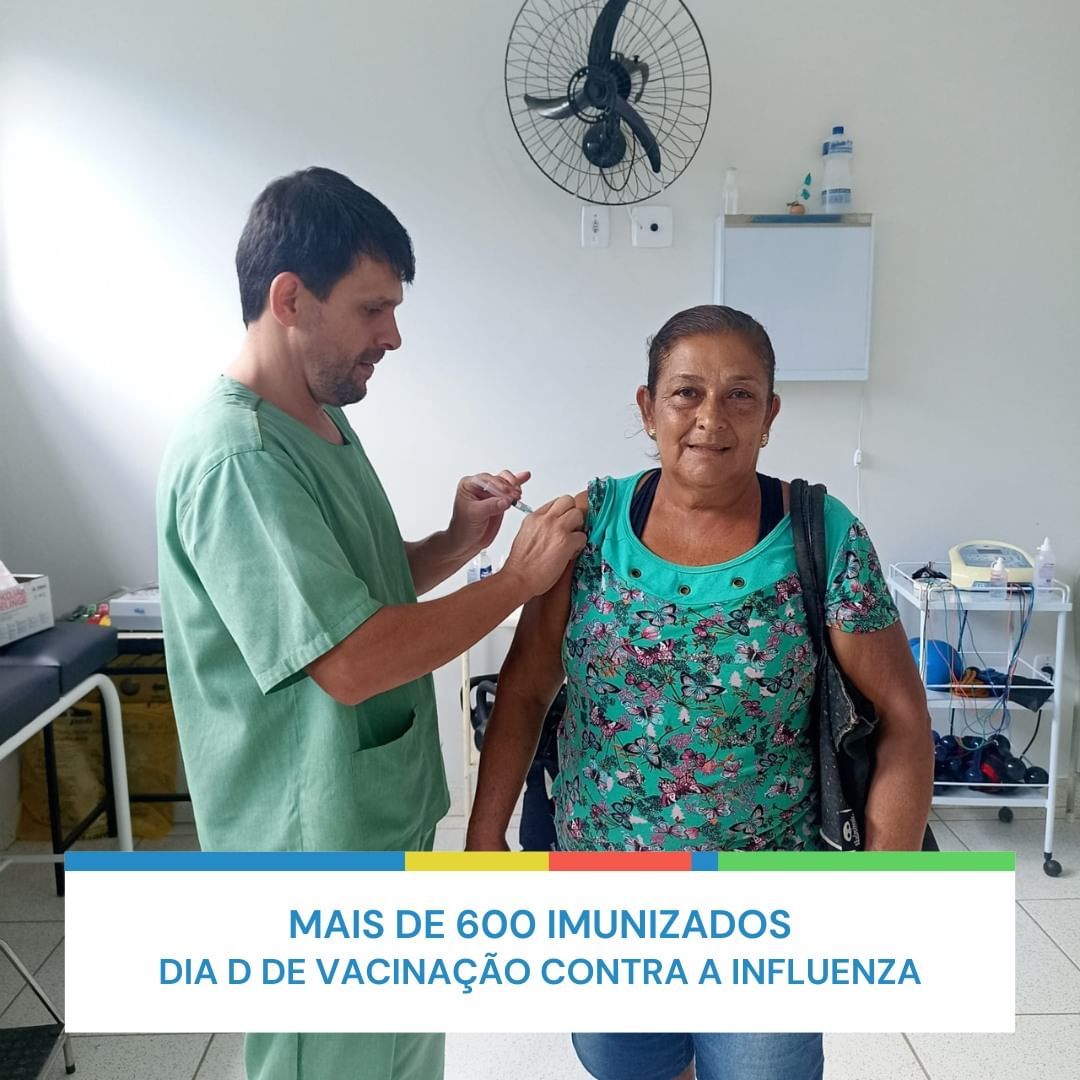 Mais de 600 imunizados contra a Influenza