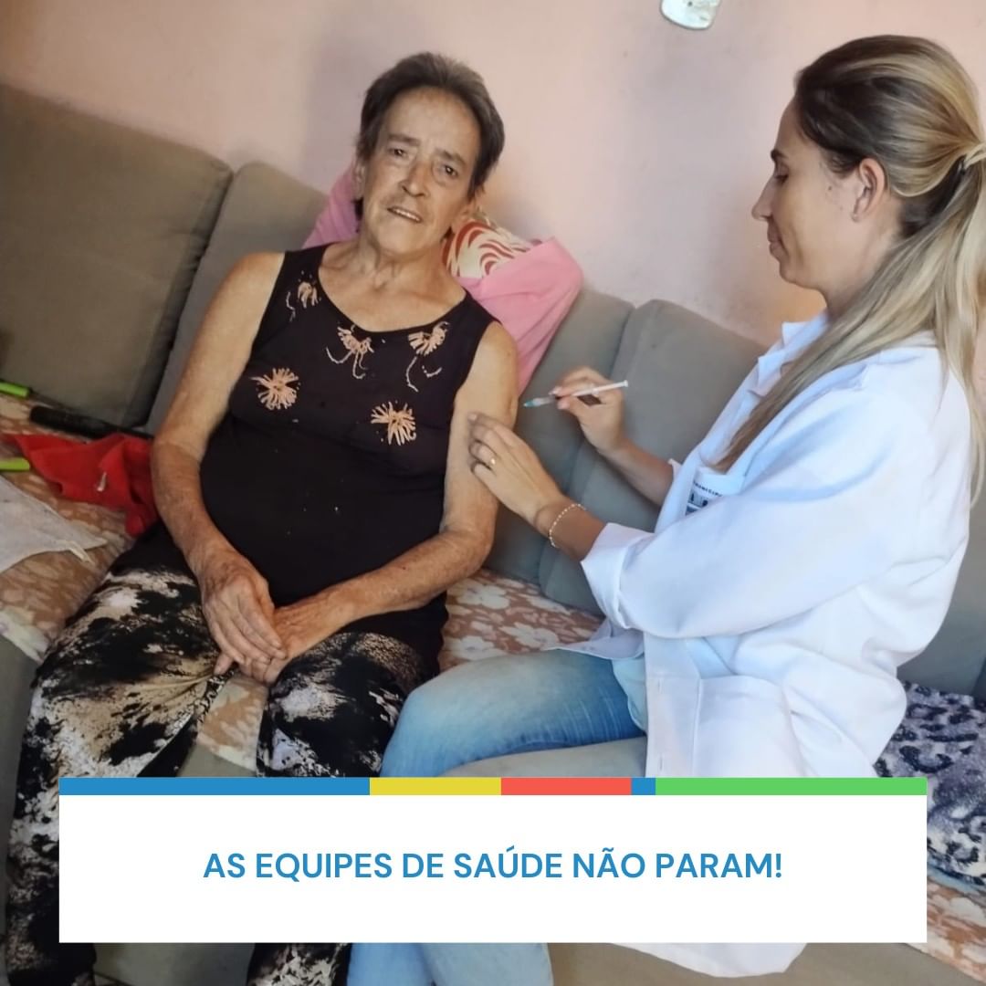 As equipes de saúde não param!